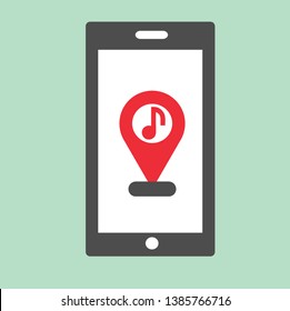 phone music mobile vector icon