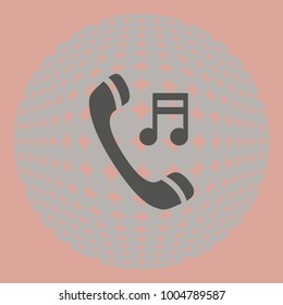 Phone music vector icon