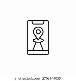 Symbolvektor für Telefonnavigator