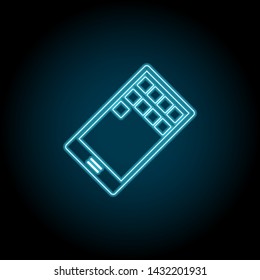 phone neon icon. Simple thin line, outline vector of universal icons for UI and UX, website or mobile application