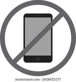 Phone Not Allowed icon vector image. Suitable for mobile application web application and print media.