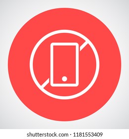 phone is not allowed vector icon 10 eps