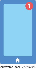 ilustración de vector emergente de notificación telefónica
