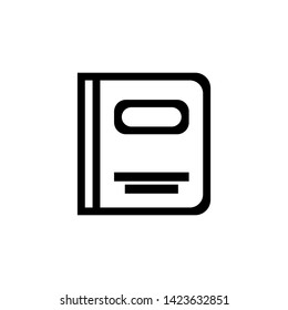 Phone number book icon. Contacts sign