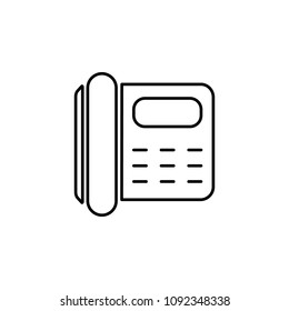 phone number icon. Element of simple travel icon for mobile concept and web apps. Thin line phone number icon can be used for web and mobile on white background