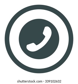 Phone Number vector icon. Style is flat rounded symbol, soft blue color, rounded angles, white background.