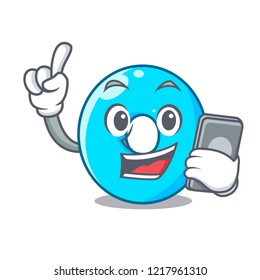 With phone the number zero on the character