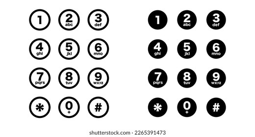 Phone numbers for web or app design. Mobile phone vector. Smartphone call interface.