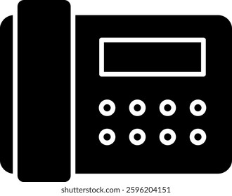 Phone Office icon vector illustration glyph	