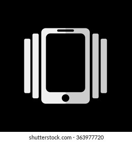Phone On Vibration -  vector icon