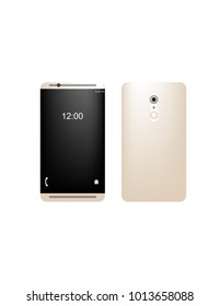Phone on white background