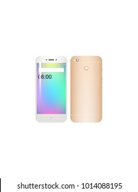 Phone on white background