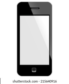 phone on a white background. technology and business. vector illustration