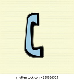 phone on yellow notebook paper