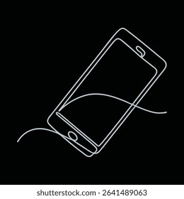 phone one line art design