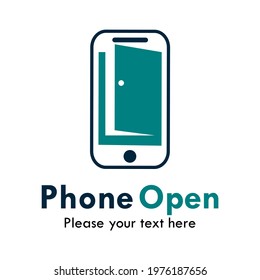 Phone open logo template illustration