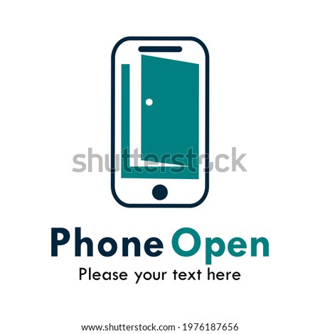 Phone open logo template illustration