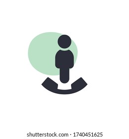 Telefonbetreiber - Modernes Symbol (Piktogramm)