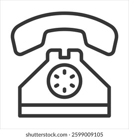 Phone Outline Icon Vector Illustration