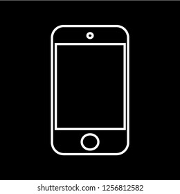 phone outline vector icon