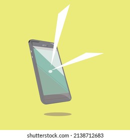phone, pad, essentials set illustration. Gadget flat art illustration vector illustration. Pad gadget screen hand-drawn illustration artwork. Device drawing. 