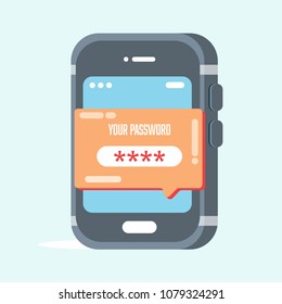 phone with password