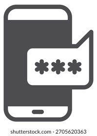 A phone with a password screen on it