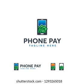 Phone Pay Logo designs concept vector, Digital Money logo symbol icon