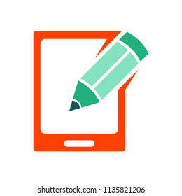 Phone With Pencil Logo