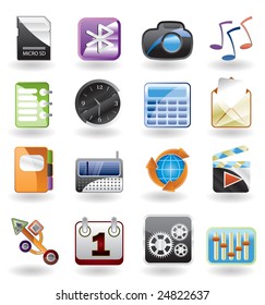 phone  performance, internet and office icon