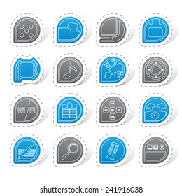 Phone Performance, Internet and Office Icons - Vector Icon Set 
