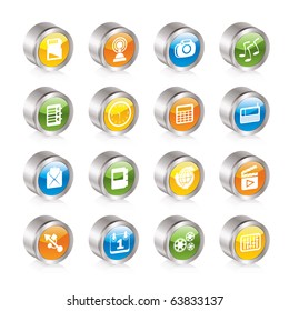 Phone  Performance, Internet and Office Icons - Vector Icon Set