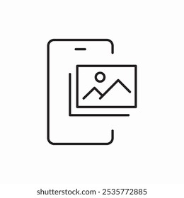 phone photo image icon sign vector