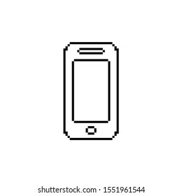 Phone Pixel icon, mobile linear symbol vector design. Great for mobile app, web design, banner, infographic, etc
