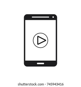 phone play icon, phone vector icon 