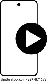 phone play music arrow pause Glyph