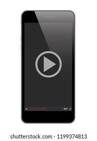 Phone with player on screen