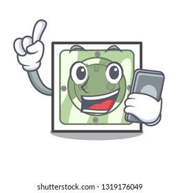 With phone power socket in the character shape