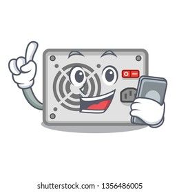 With phone power supply isolated in the cartoon