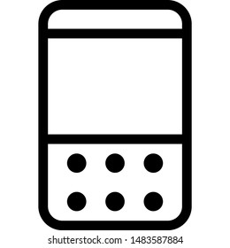 Phone with pressable keys added to bottom of dispplay