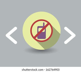 phone is prohibited icon