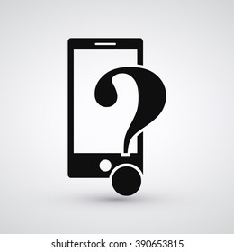 Phone and Question Icon