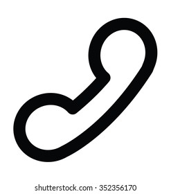 
Phone Receiver Bold Line Icon
