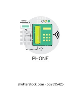 Phone Receiver Call Telephone Icon Vector Illustration