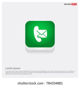 Phone receiver and envelope icon 