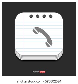 Phone receiver icon.