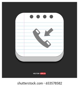 Phone receiver icon.