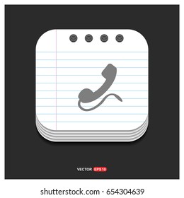 Phone receiver icon.