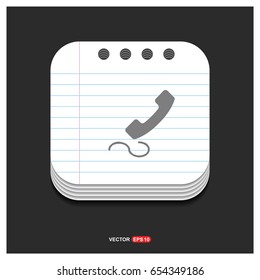 Phone receiver icon.