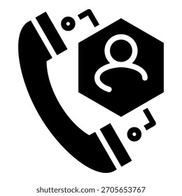 Phone Receiver Icon Element For Design